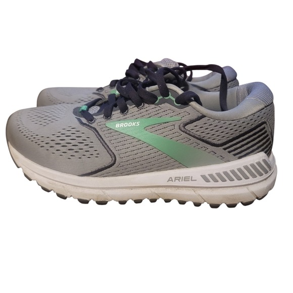 Brooks Ariel 20 Women's Size 7 Extra Wide Max Support Alloy Pearl Green Sneakers - Picture 1 of 8